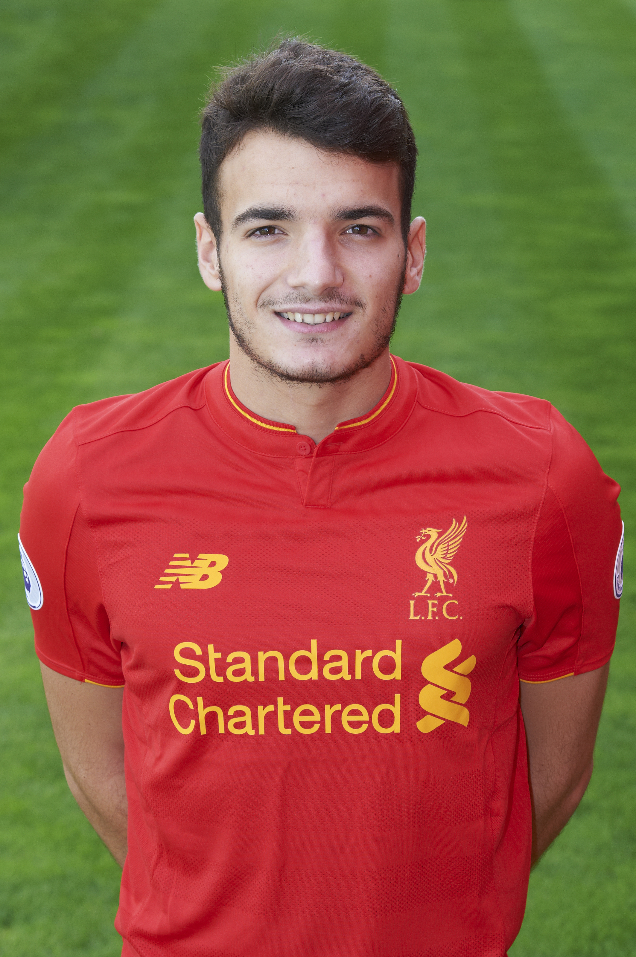 LIVERPOOL, ENGLAND - AUGUST 05: (THE SUN OUT, THE SUN ON SUNDAY OUT) Pedro Chirivella of Liverpool poses for a portrait at Melwood Training Ground on August 5, 2016 in Liverpool, England. (Photo by Nick Taylor/Liverpool FC/Liverpool FC via Getty Images)